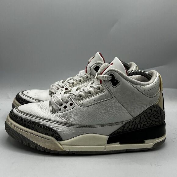 Nike Air Jordan 3 Retro White Cement Reimagined Size 7 Basketball DN3707-100 - Picture 4 of 11